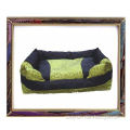 UW-PB-300 Super soft square light green cotton pet bed for dogs